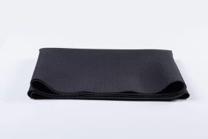 Wholesale Natural Rubber Yoga Mat, Ultra-Thin foldable Mat, Non-slip Portable Yoga Blanket Travel Pad 1.5mm Black from china suppliers