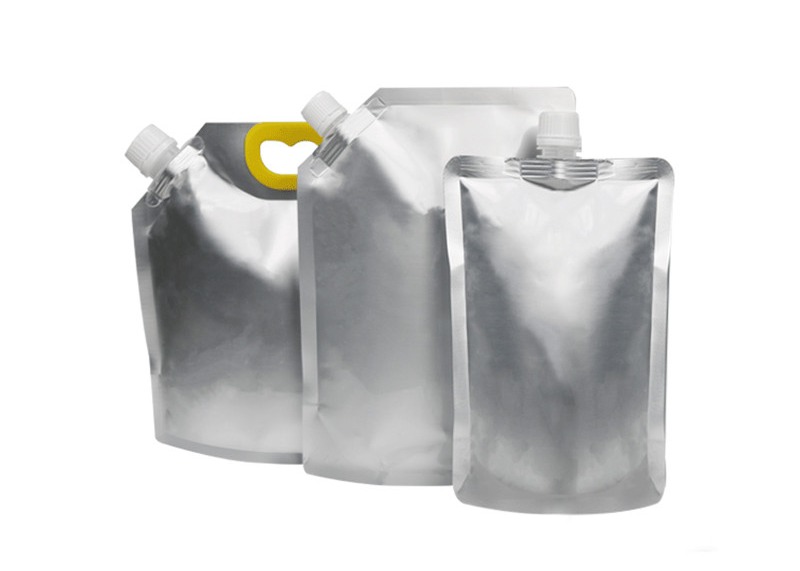 10C Plastic VMPET Liquid Packaging Spout Pouch Gravure Printing With Cap