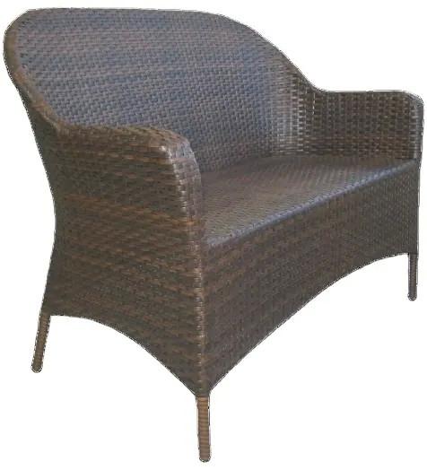 Synthetic rattan wicker outdoor garden bench chair plastic hotel swimming pool