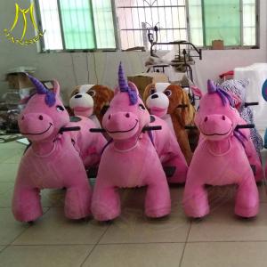 Wholesale Hansel amusement park coin operated walking stuffed kids ride on animals from china suppliers