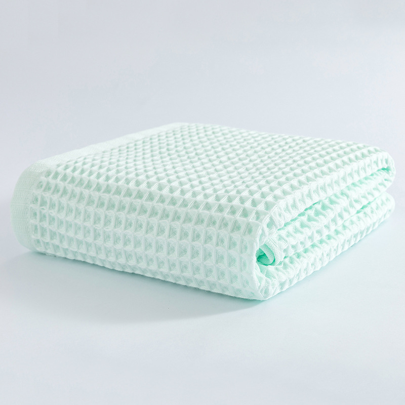 Soft Cotton Waffle Weave Blanket 1pc Quantity Washed and Dyed Perfect for Baby