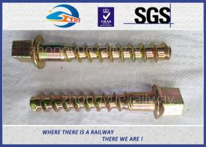 Wholesale 5.6 Grade 35# Railway Sleeper Screws Spikes Carbon Steel Coach Screws from china suppliers