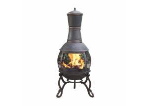 Wholesale Outdoor Antique Cast Iron Garden Chimney European / American Wood Burning Fireplace from china suppliers