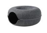 Zipper Type Felt Cat Cave Bed , Felted Wool Cat Cave Diameter 50 Cm 60 Cm