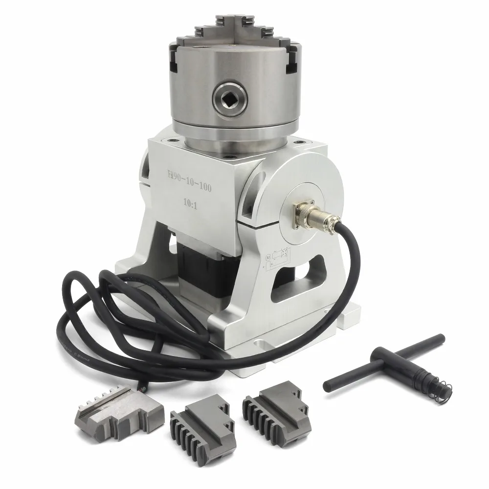 Laser Marking CNC Rotary Indexing Dividing Head With Nema 34 Stepper Motor
