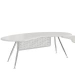 White Snow Mountain Table And Metal Feet , Staff Executive Modern Office