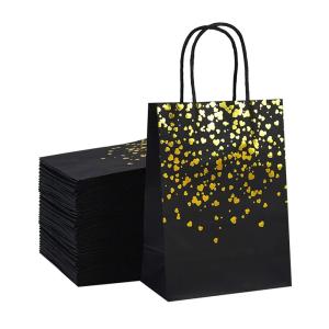 Wholesale SGS Gold Foil Stamping Recycled Kraft Paper Bags from china suppliers