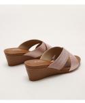 BS125 Slope Heel Roman Sandals Female New Style Bohemian National Wind Open Toe