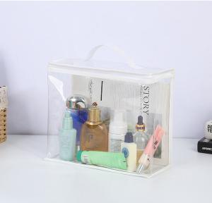 Wholesale Customized Logo Design Portable Plastic Clear Transparent Makeup Cosmetic Travel Bags PVC Dry Bags With Handle from china suppliers