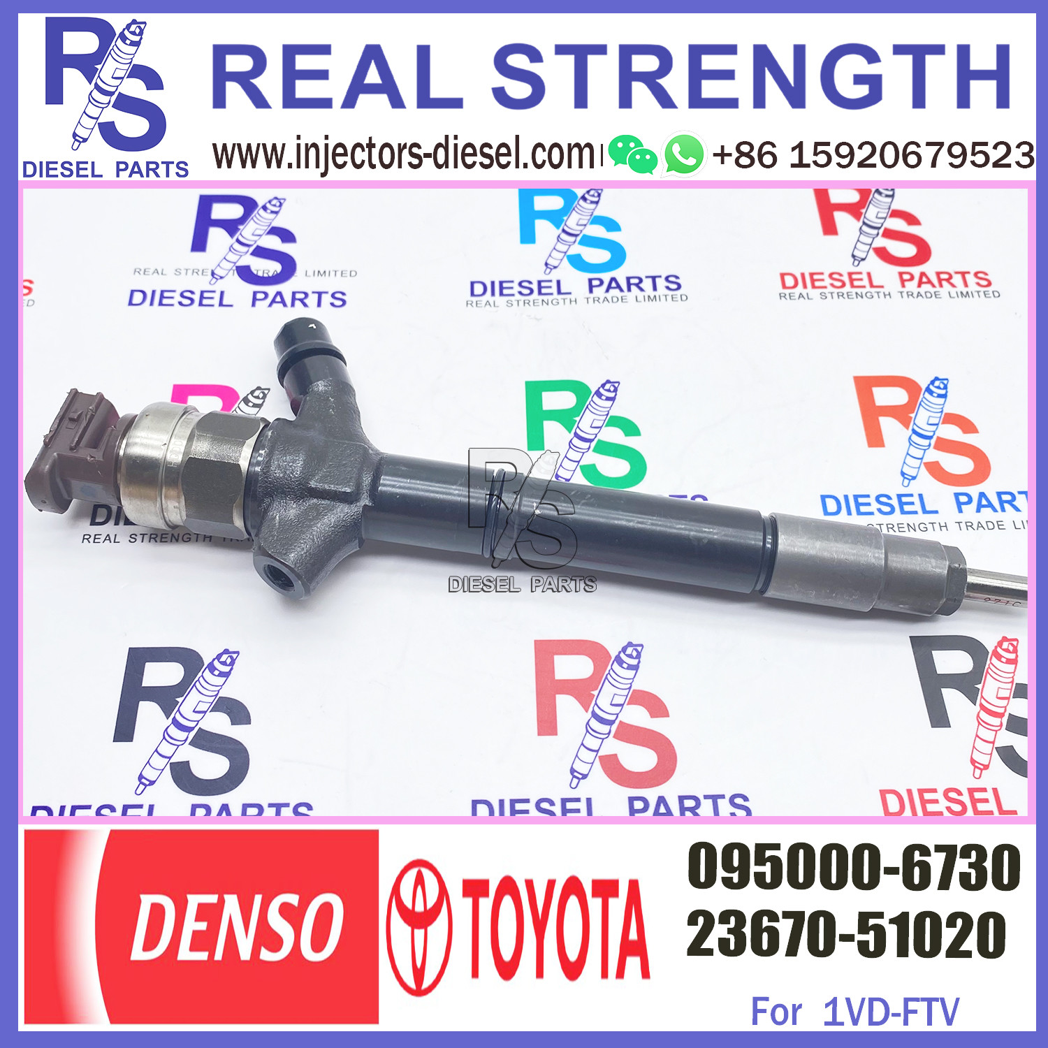 Diesel Fuel Engine Injector 095000-6730 for High Pressure Diesel Parts Nozzle 0950006730 for Toyota