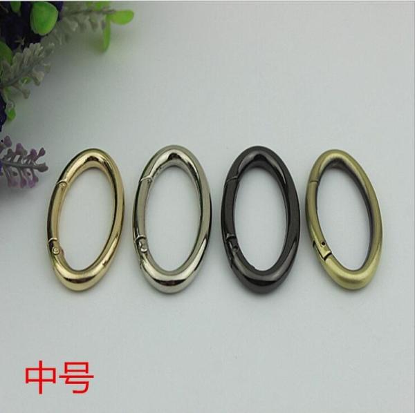 Good Quality Alloy 38 MM Hanging Brush Anti Brass Color Metal O Spring Gate