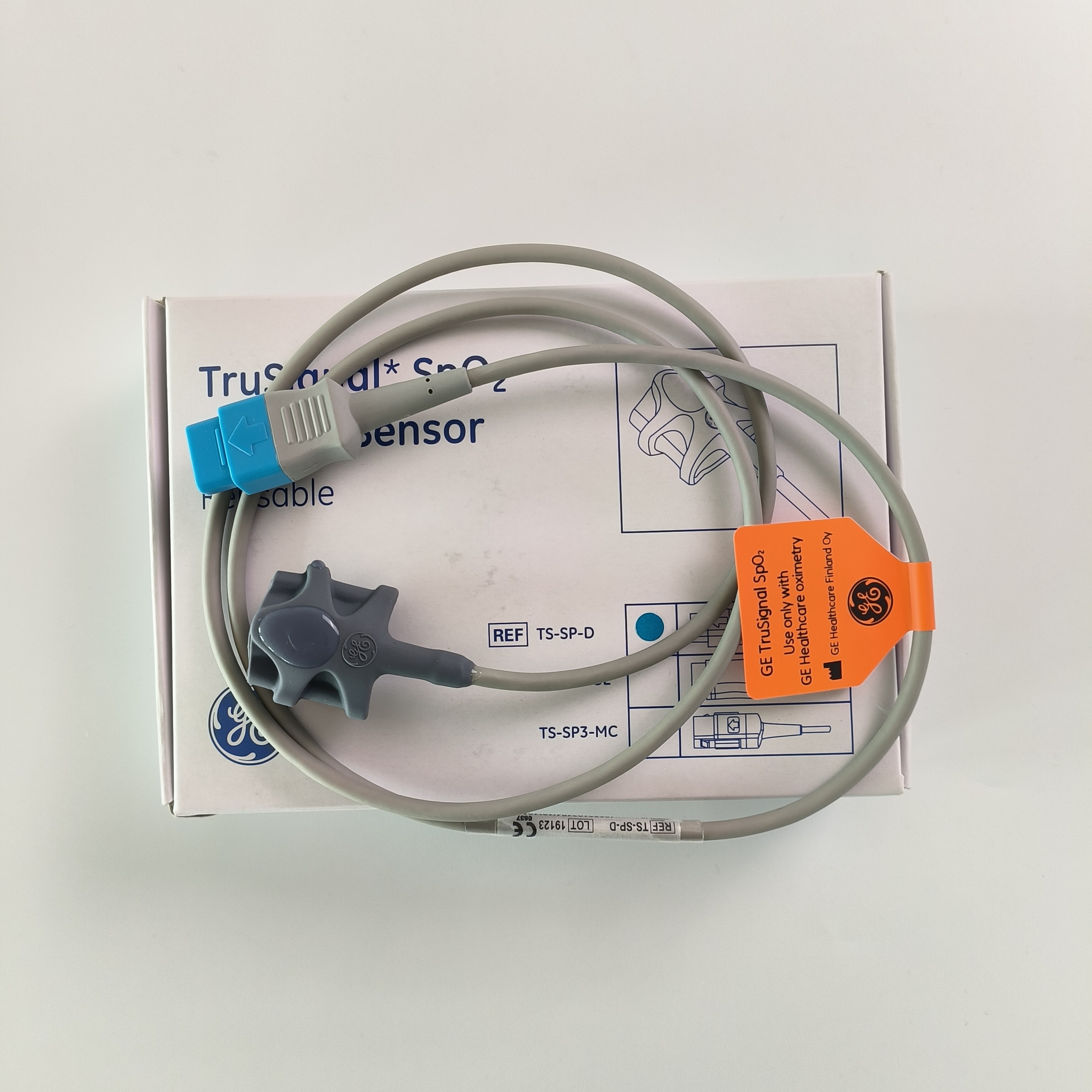 GE Original Datex-Ohmeda TruSignal SpO2 PediTip Sensor Reusable REF: TS-SP-D