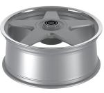 7.5Jx18 ET46 10Jx18 ET77 Forged One Piece Wheels Silver Polished Edge For