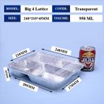 Manufacture by Ourself and Good Quality Disposable Square Aluminum Foil Lunch