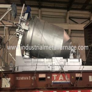 China 5000KG Rotary Gas Fired Melting Furnace , Industrial Metal Melting Furnace on sale