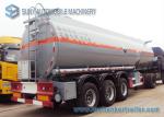 Hydrochloric Acid FUWA 13 Ton Fuel Tanker Trailer Three Axle Trailers 32000L