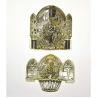 Buy cheap Luxury Design Coffin Decoration Non Toxic Materials With Steel Bar Handle from wholesalers