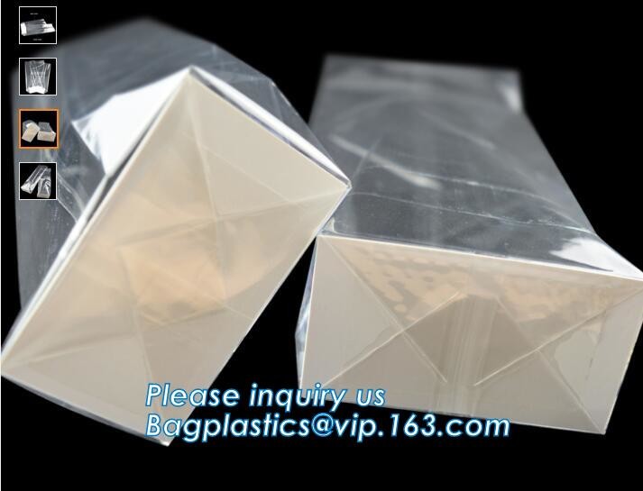 polypropylene Crystal Clear Cello Bags flat square block bottom opp bag,candy opp square bottom cello bag bagease packag