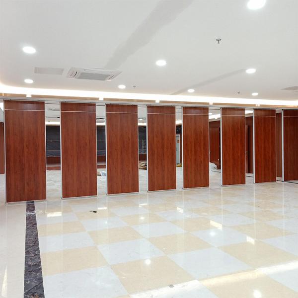 Acoustic Banquet Hall Movable Partition Wall Divider Wooden Sliding Partition