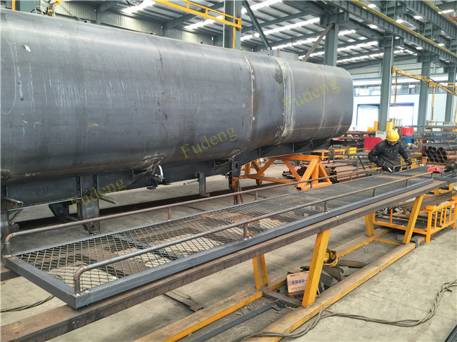 3 Axles Diesel / Petrol Tanker Trailers , 45000 L Carbon Steel Semi Tanker Trailers