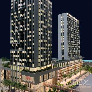 Wholesale Krittaphong Group Scale Famous Buildings 3D Models 1/100 Vientiane Business Center from china suppliers
