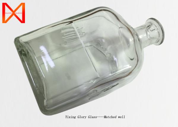 Tequila Blanco Glass Oil Bottles , Refillable Glass Bottles 500ml 700ml 750ml