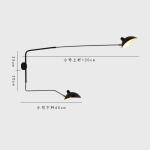 Nordic DaWn Spider Serge Mouille Wall Lights Rotary Long Pole Swing Arm Wall