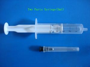 Wholesale Two Part Disposable Insulin Syringes With Stainless Steel Needle from china suppliers