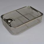 Hospital Sterilization Medical SS metal mesh basket plastic spraying