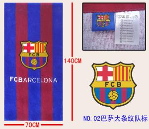 Wholesale Barcelona Sport Towel football sport towel football club towel beach towel soccer towel from china suppliers