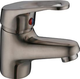 Wholesale Brushed Nickel Antique Basin Mixer Faucet Taps with One Handle , Euro Style from china suppliers