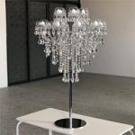 Luxury 15 head crystal beaded candle stand for wedding table centerpieces