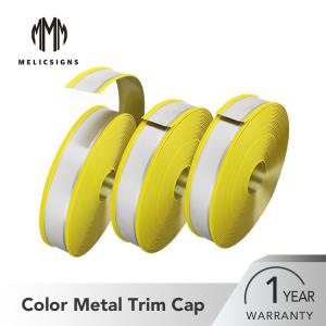 Wholesale Hand Making 80mm Yellow Steel Core Rubber Trim Cap for Outdoor Decoration from china suppliers