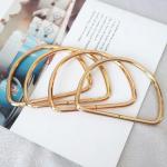 Colorfast Cat Ear Metal Bag Handles Smooth Edge For Wallet And Clutch ODM
