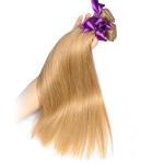 Colored Brazilian Ombre Hair Weave Weft #27 Color Straight Virgin Hair Extension