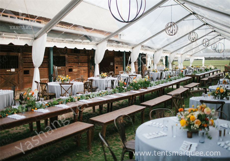 Noble and Bright Fabric Luxury Wedding Marquee for Events and Parties on Grassland