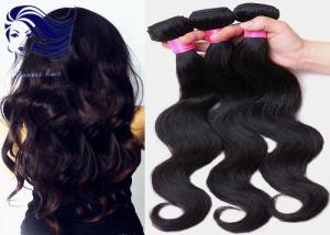 Wholesale Light Black 18inch Human Hair Extensions Peruvian Deep Wave Virgin Hair from china suppliers