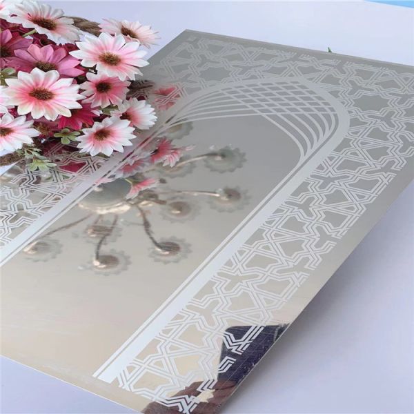 4*8FT Mirror Finish Customized Etched Stainless Steel Sheet for Elevator Decoration