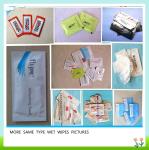China factory single packed spunlace customized restaurant/airlines wet wipes