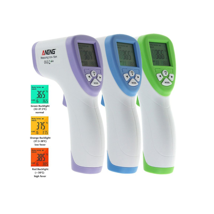 Handheld Temperature Gun Non Contact , Forehead infrared body thermometer