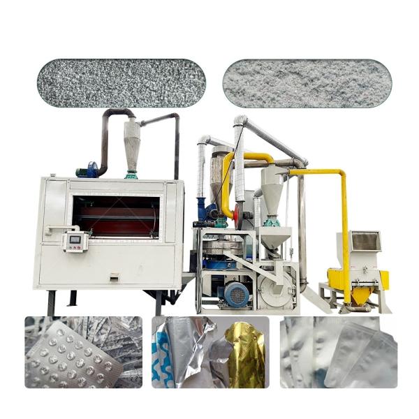 Qualified Scrap Aluminum Plastic Film Recycling Production Line 85kw Wheight 5