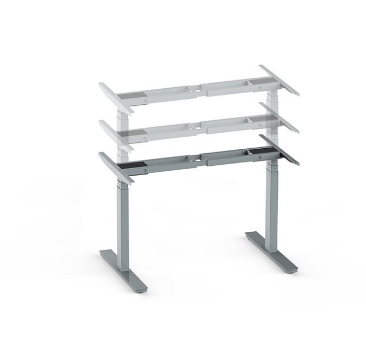 Customizable Electric Height Adjustable Standing Workstation for 60 KG Weight Capacity