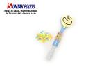 Toy Candy Smile Face Colorful Compress Candy Plastic Tube , Toy Candy