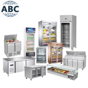 Wholesale Commercial Restaurant Kitchen Refrigerator Equipment Stainless Steel Combined Upright Display Chiller Freezer from china suppliers