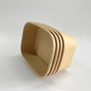 Wholesale Water Resisting 1000ml Rectangular Take Away Box Cardboard Food Bowls from china suppliers