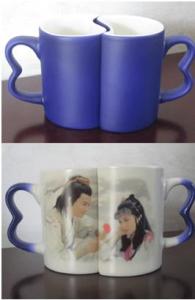 Wholesale Sublimation Matting Full color Changing Lover's Blue Mug from china suppliers