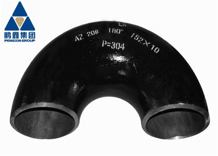 Pipe Elbow Fittings Az 20# 180° 152*10 P=304 black coating carbon an elbow is a pipe fittings that changes the direction