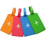 Customized made cartoon soft pvc rubber travel luggage tag