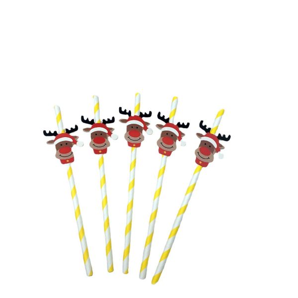Biodegradable Disposable Straws Creative Drinking Paper Straw for Juice Milk and Beverage