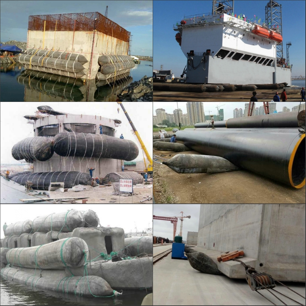 Black Marine Rubber Airbag For Launching And Salvage